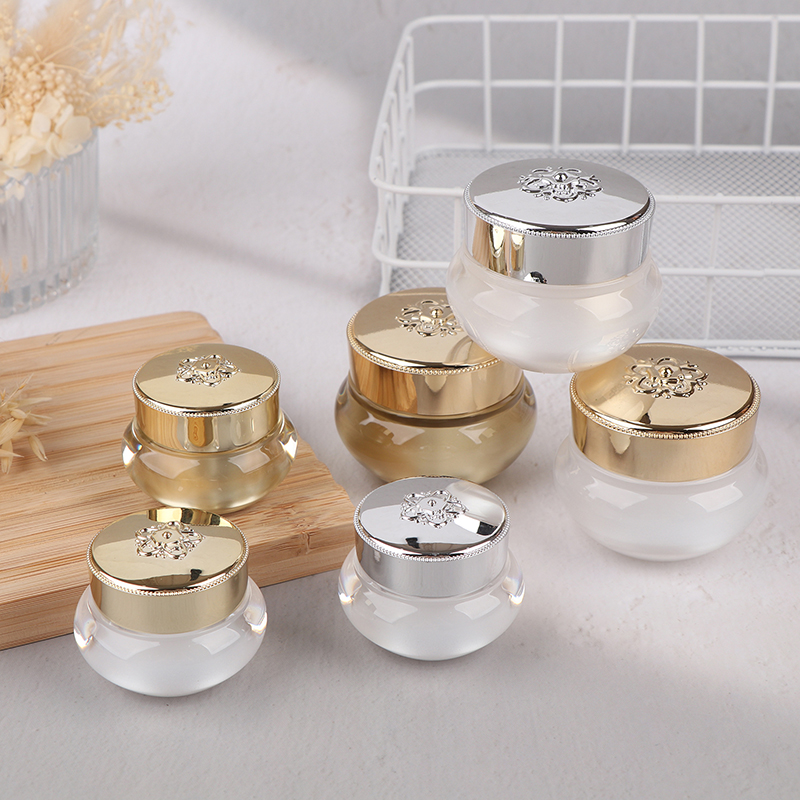 Luxury Skincare Cream - Botol Krim Akrilik Kosong untuk Perjalanan