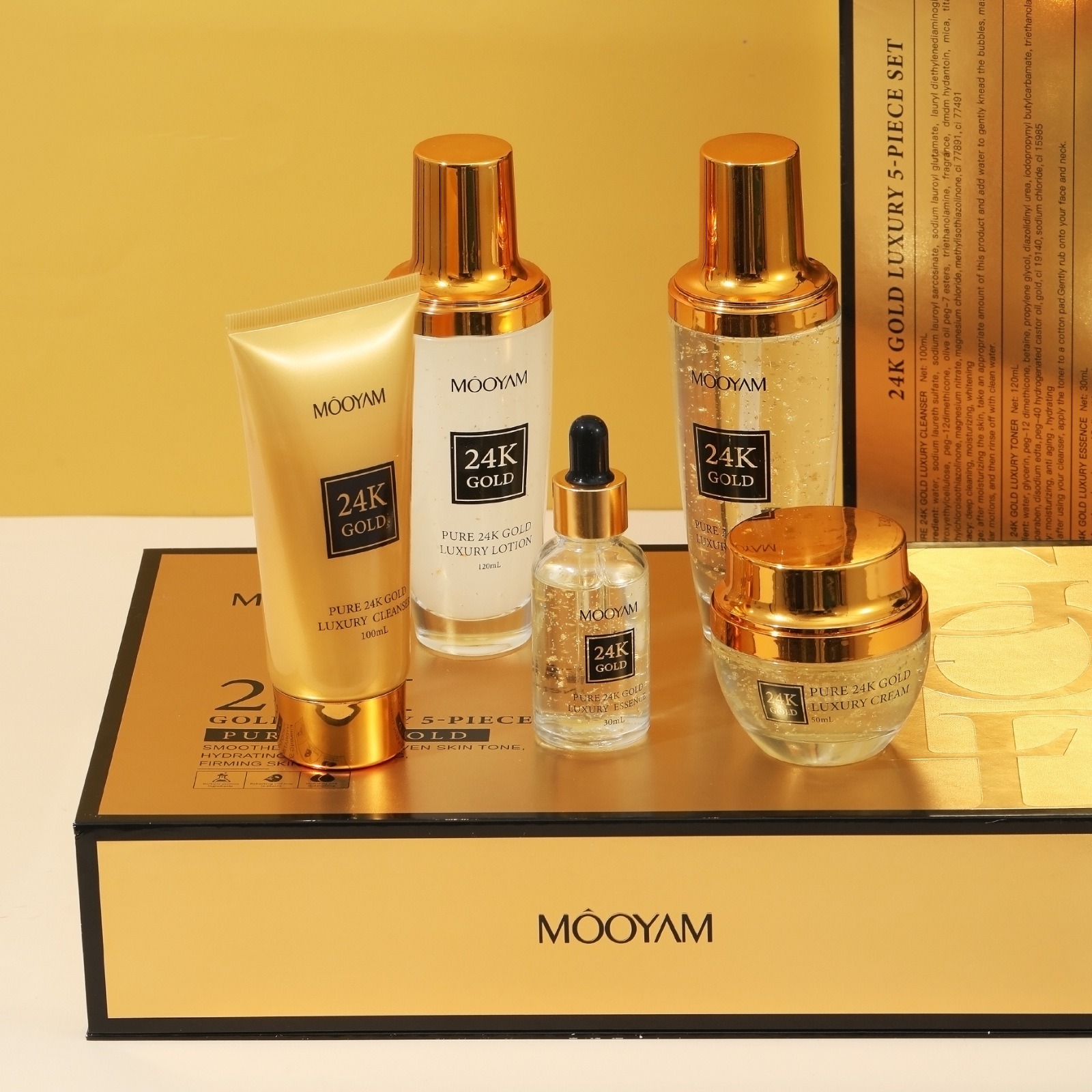Luxury Skincare Kit - Perawatan Kulit 24K Gold LUXURY Pelembap