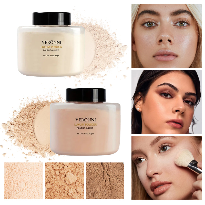 Luxury Skincare Tools - Bedak Mewah 6 Warna, Alas Bedak
