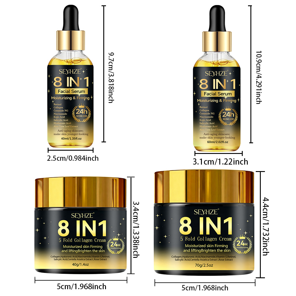 SEYHZE 8in1 Serum Wajah Hidras - Luxury Skincare Set ulasan dan harga