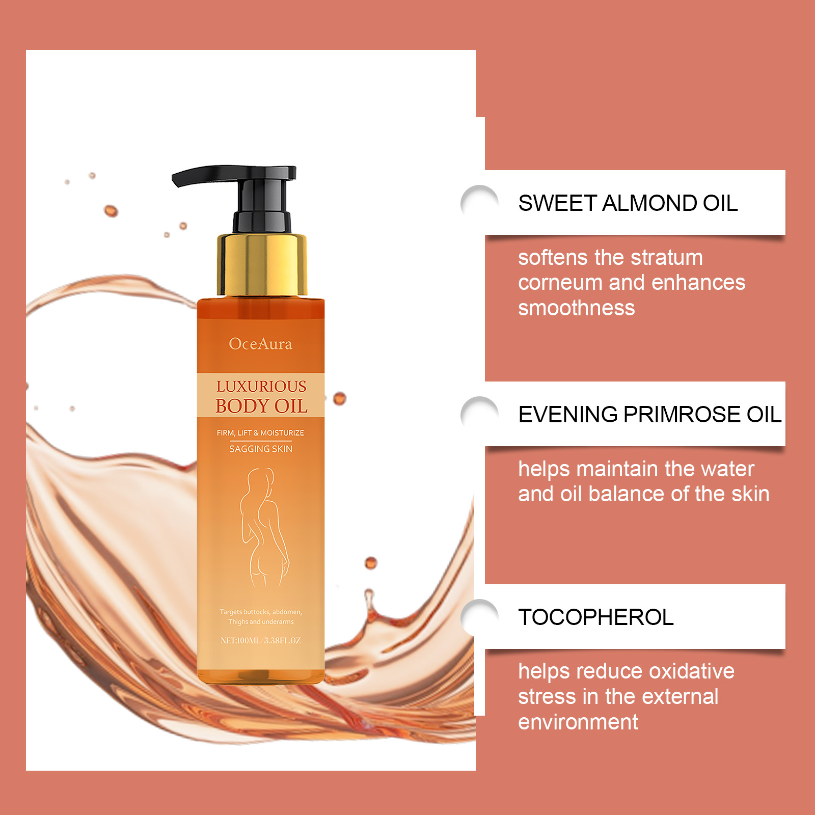 Minyak Tubuh Pengencang & Pera - Luxury Skincare Cream ulasan dan harga