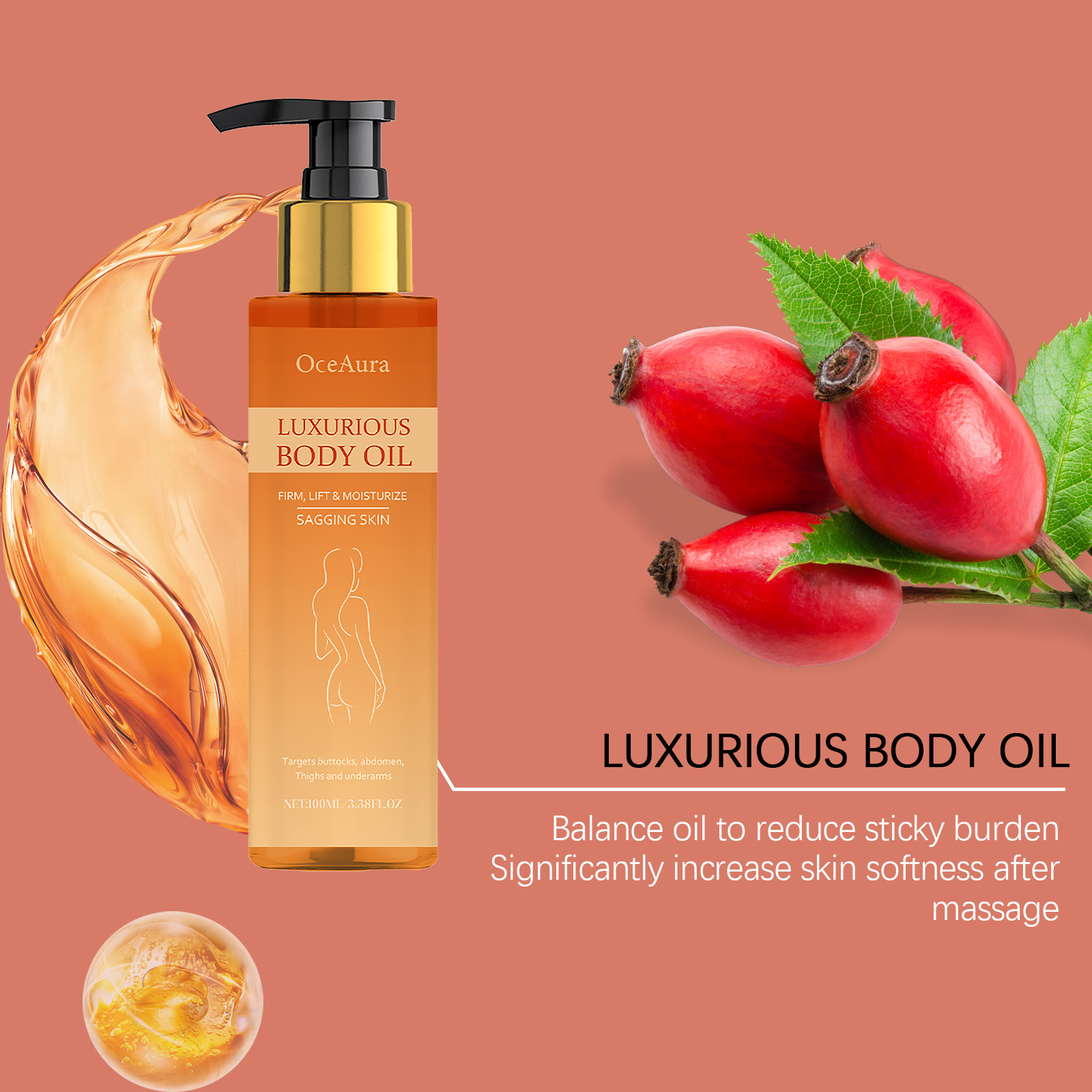 Minyak Tubuh Pengencang & Pera - Luxury Skincare Cream ulasan dan harga