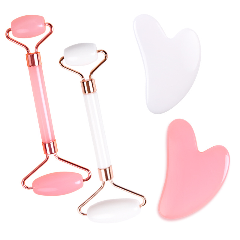 Pijat Wajah Kuarsa Mawar - Rol - Luxury Skincare Tools ulasan dan harga