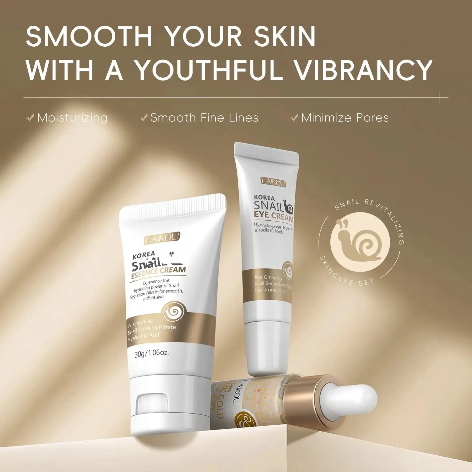 Serum Perawatan Kulit Emas 24K - Luxury Skincare Set ulasan dan harga