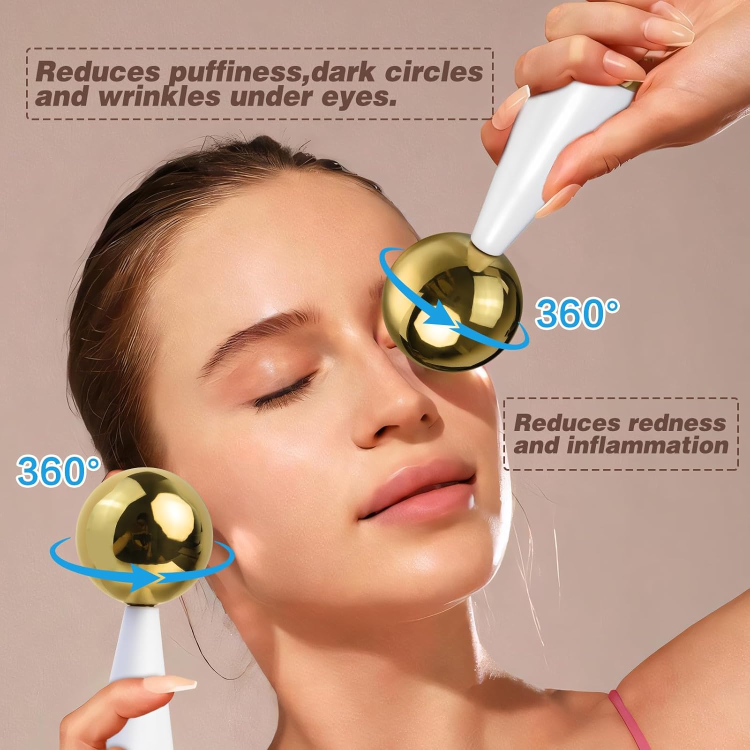 Bola Es untuk Wajah Mata Baja  - Luxury Skincare Tools ulasan dan harga