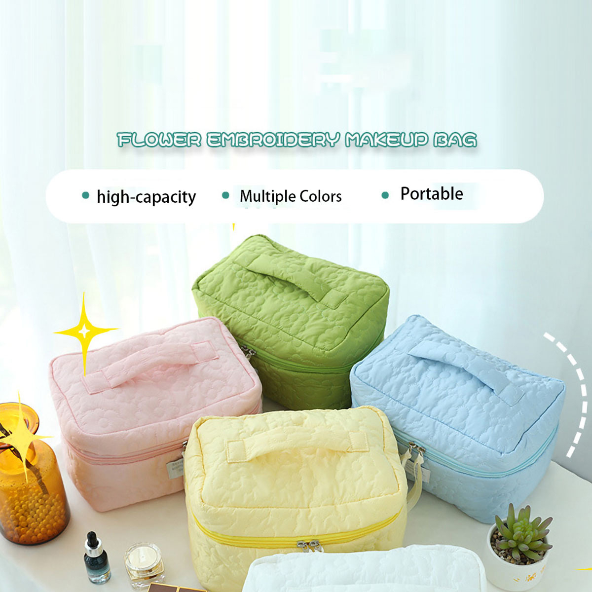 Ins gaya permen warna tas rias - Luxury Skincare Set ulasan dan harga