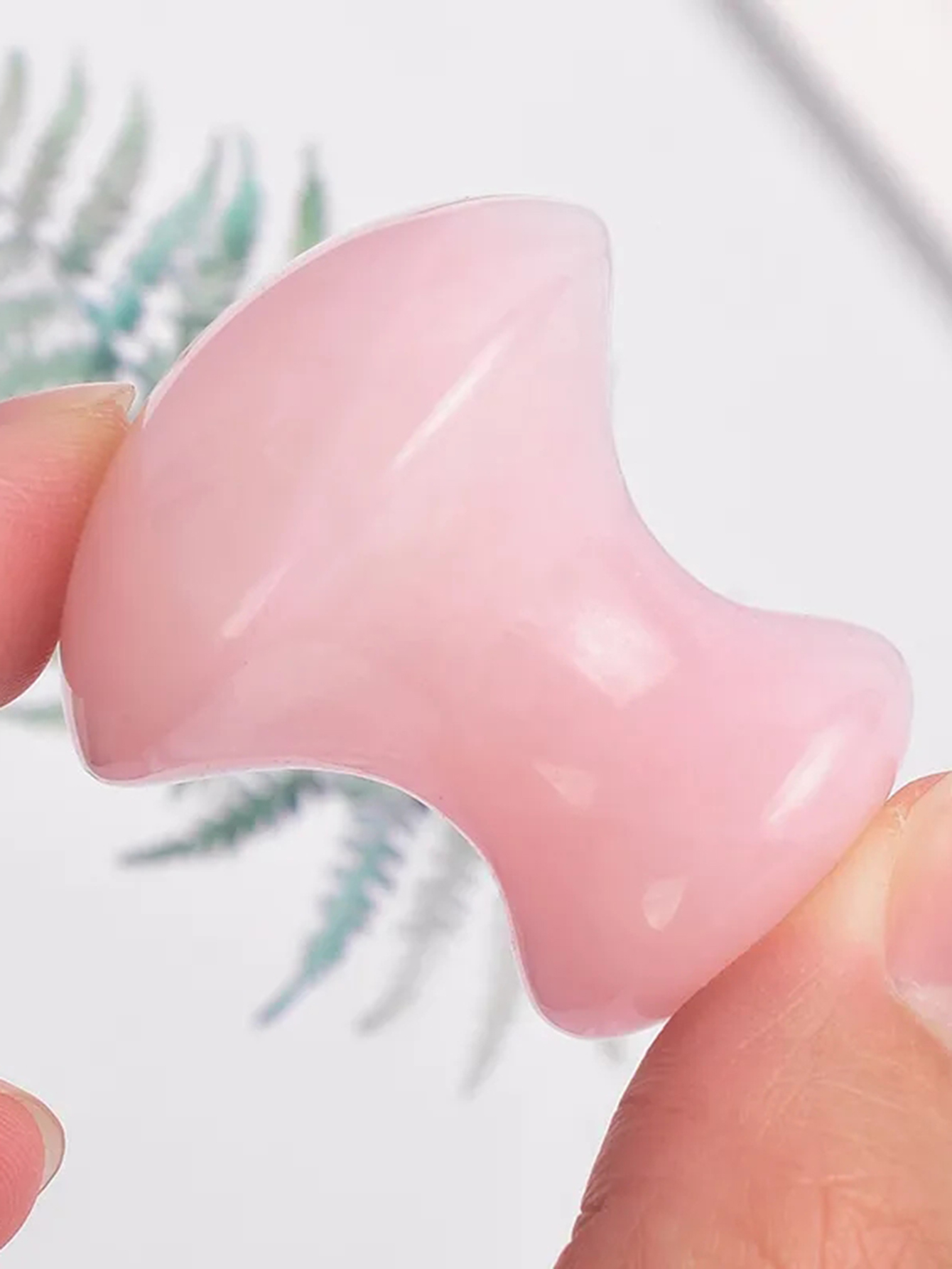 1 buah kristal merah muda alam - Luxury Skincare Tools ulasan dan harga