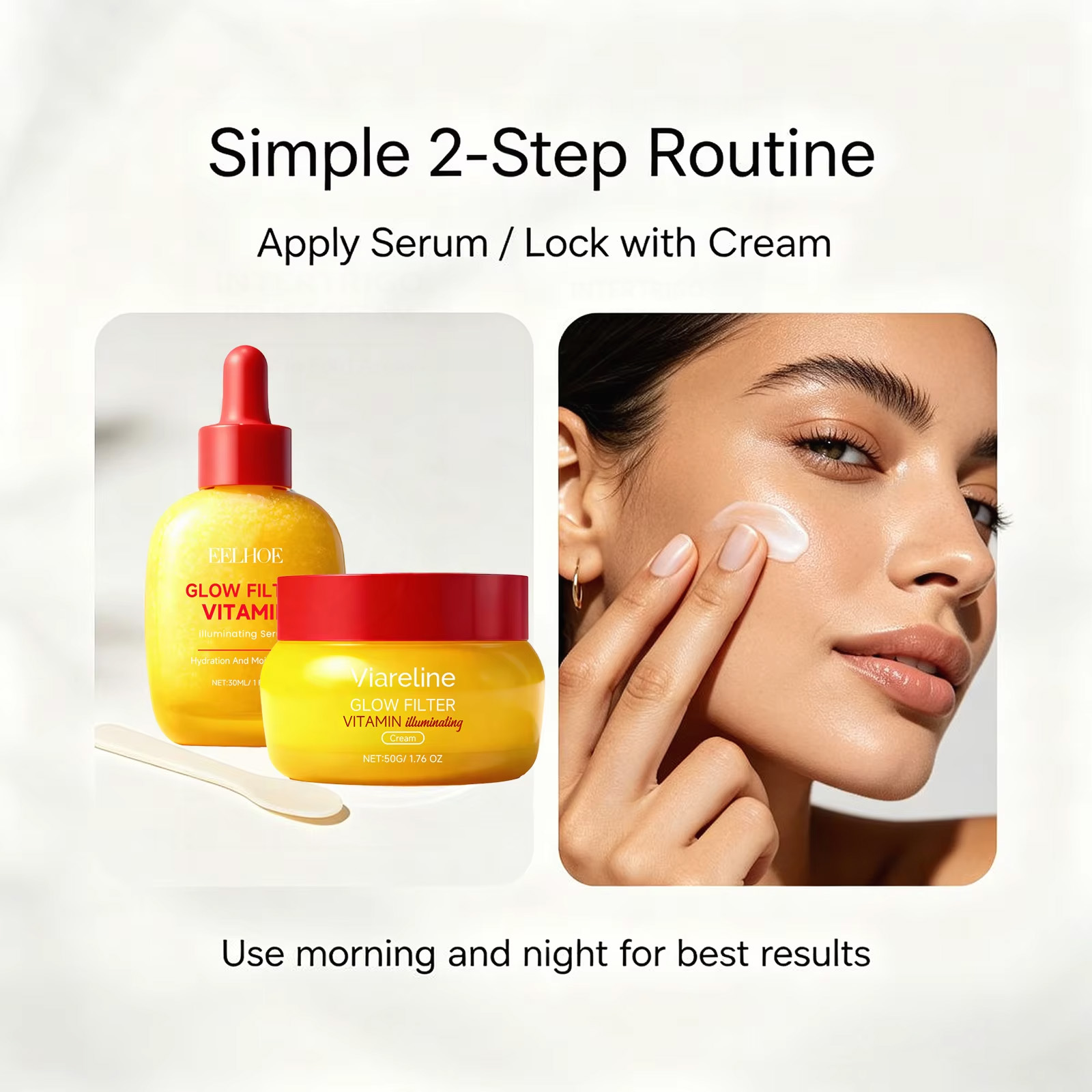 Set Serum & Krim Pencerah Kuli - Peptide Complex Serum ulasan dan harga