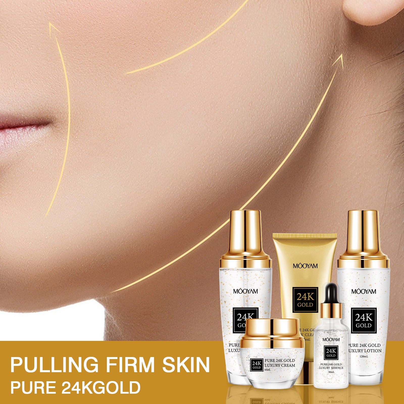 Perawatan Kulit 24K Gold LUXUR - Luxury Skincare Kit ulasan dan harga