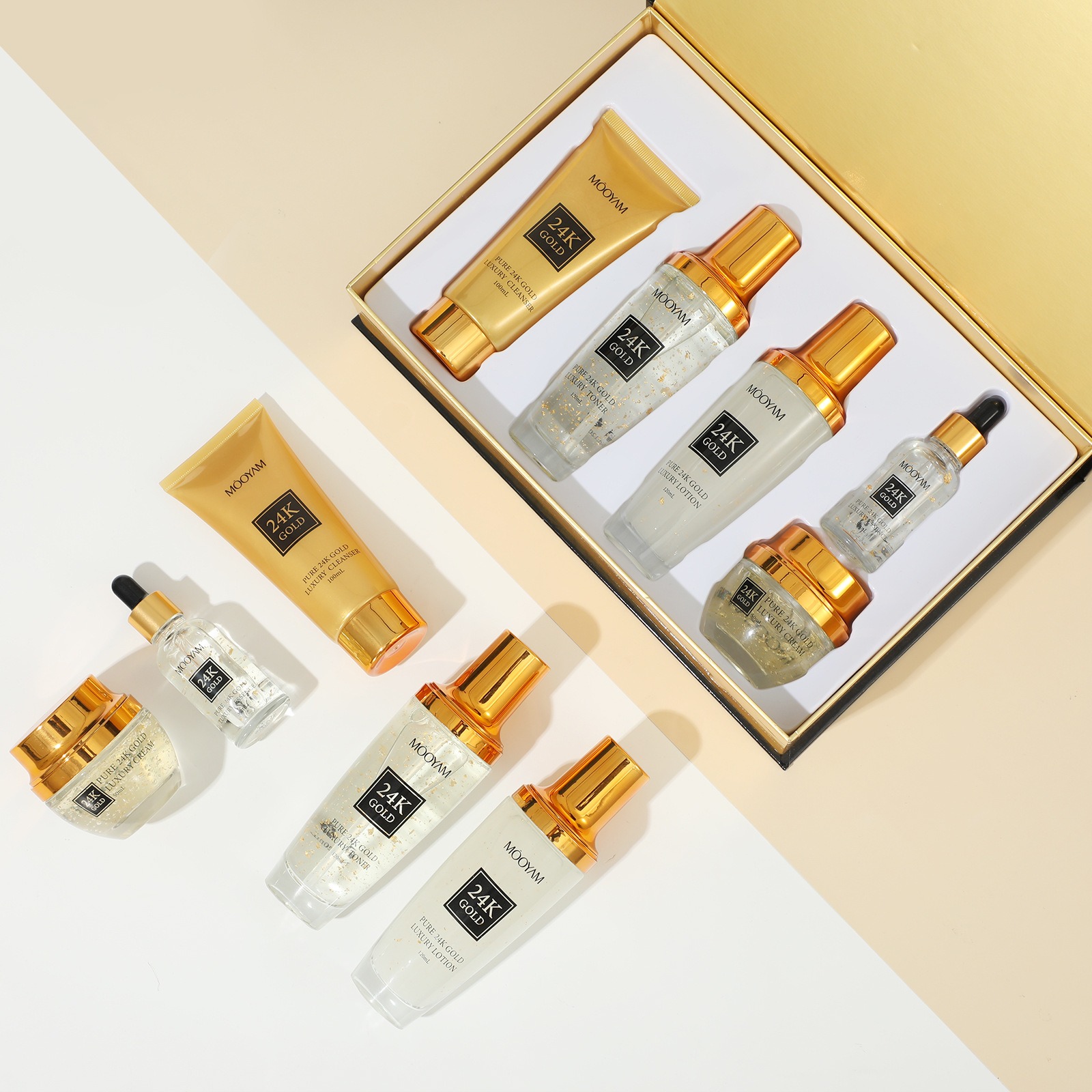 Perawatan Kulit 24K Gold LUXUR - Luxury Skincare Kit ulasan dan harga