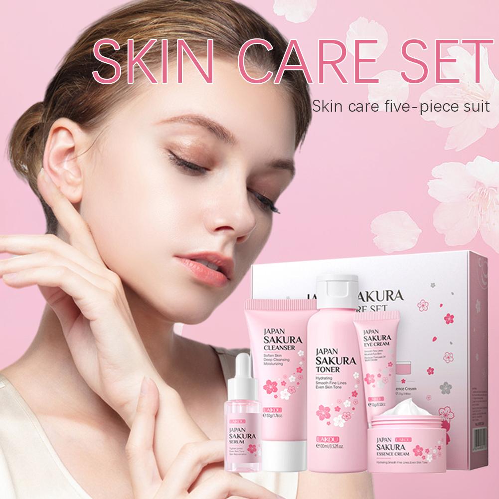 Set Perawatan Kulit Sakura 5/3 - Luxury Skincare Set ulasan dan harga