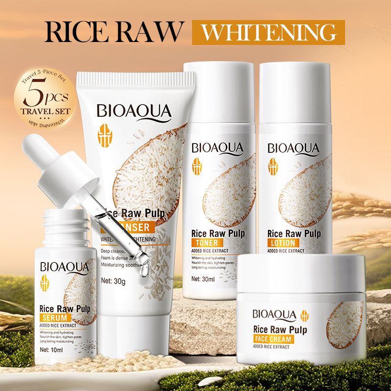 Set Perawatan Kulit Rice Puree - Luxury Skincare Kit ulasan dan harga
